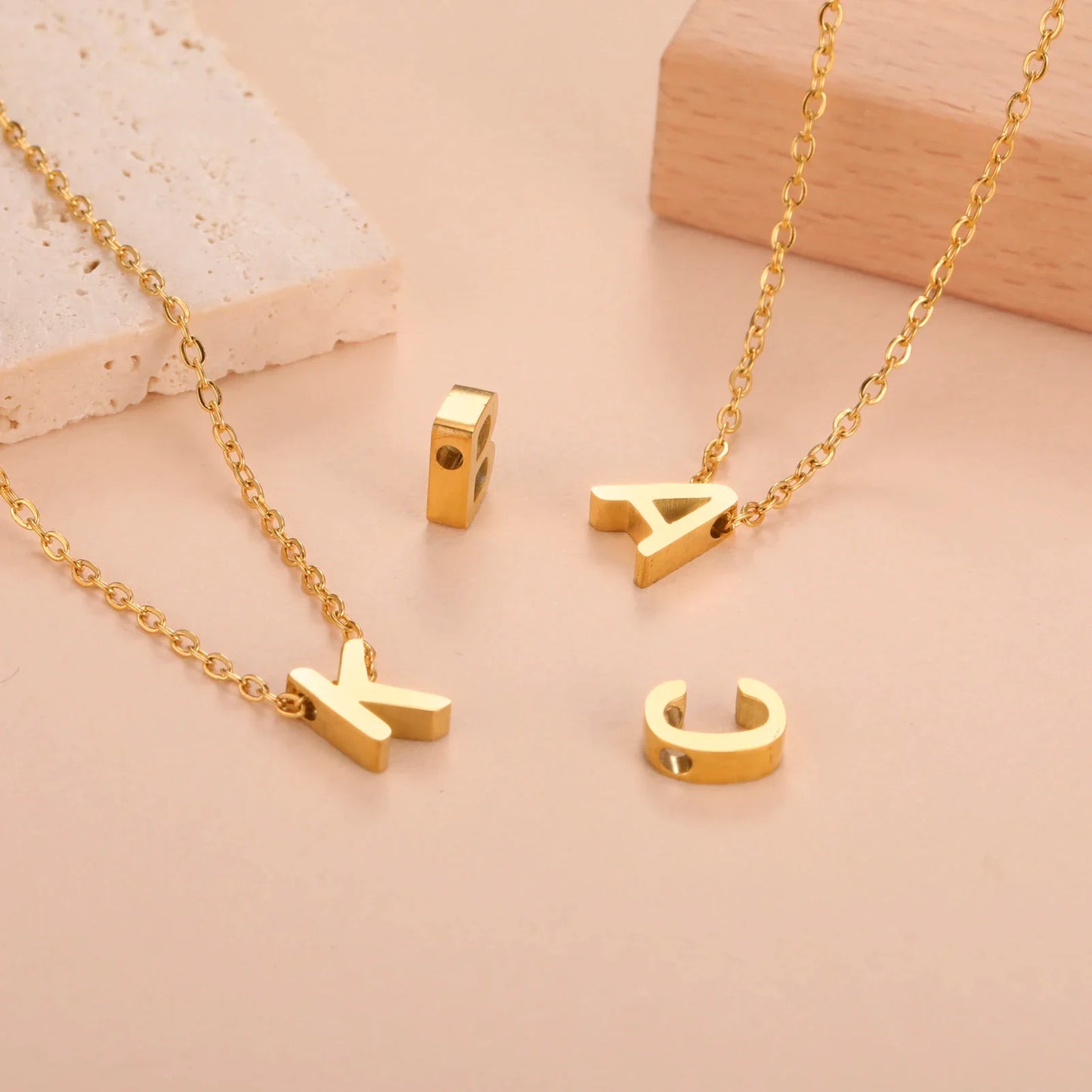 Initial Alphabet Choker Necklace