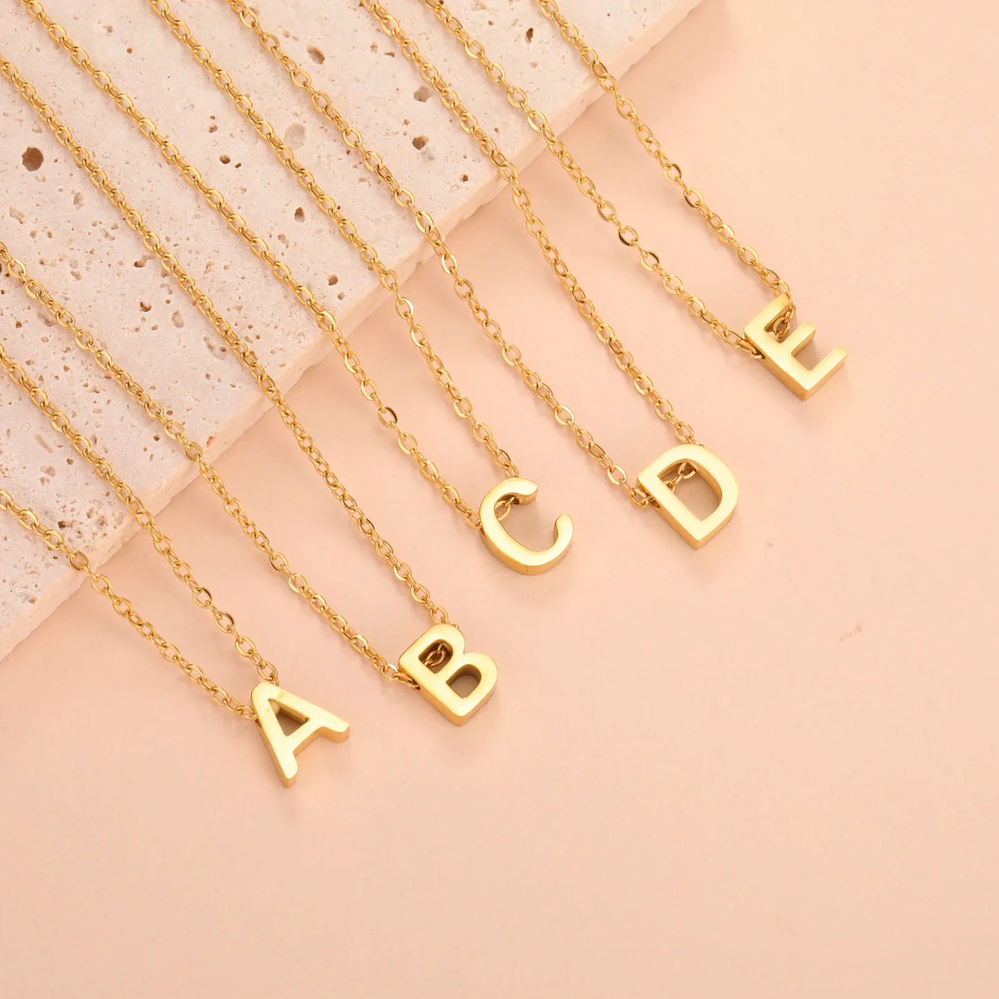 Initial Alphabet Choker Necklace